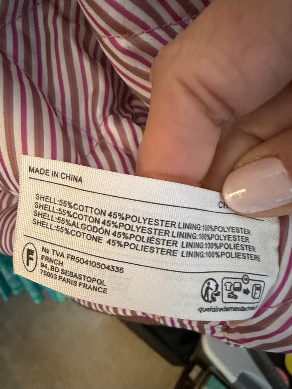 NWT FRNCH Paris Tigressa Cotton Canvas Utility Jacket Bordeaux Burgundy Pink M - Picture 14 of 14